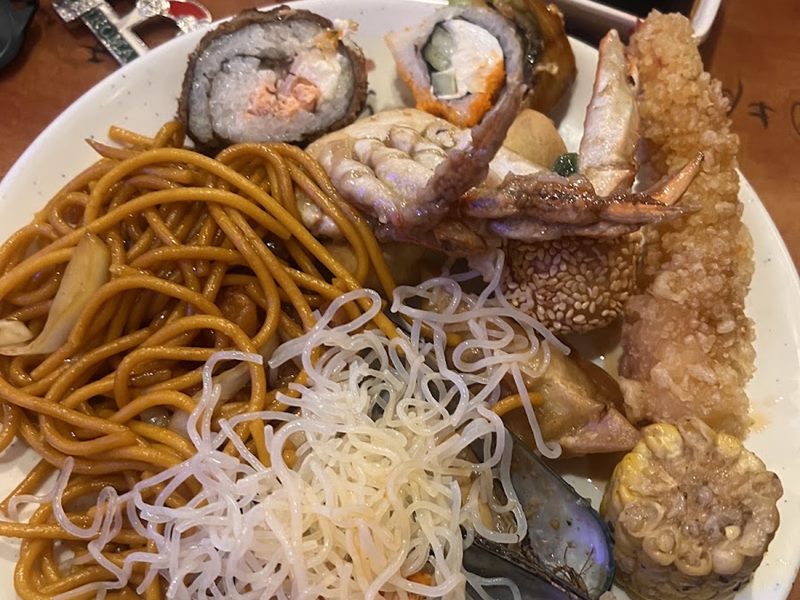 Shinju Japanese Buffet food